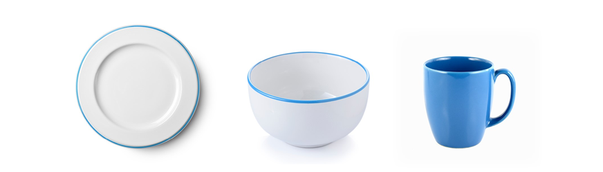 Three different homeware products Three different homeware products with different designs in the same Locarno class